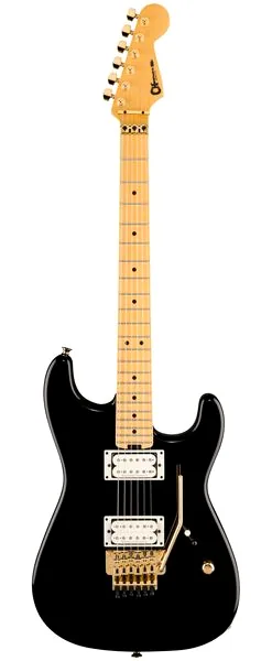 Charvel Am NC SD1 HH FR GBLK edestä