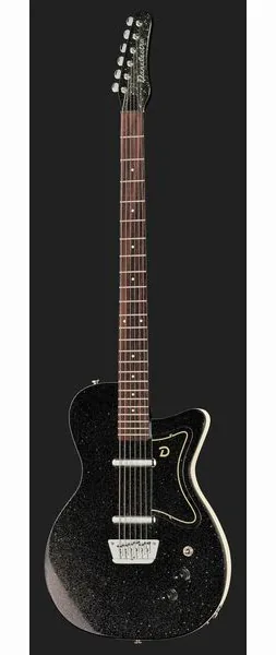 Danelectro 56 Baritone Black Metal Flake, yksityiskohta 2