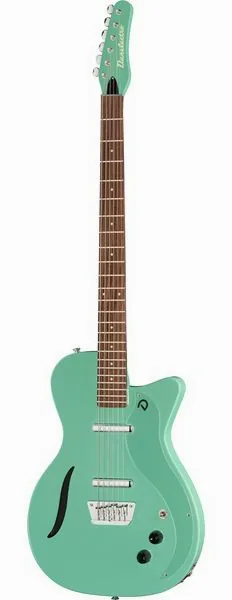 Danelectro 56 Vintage Baritone Dark Aqua edestä