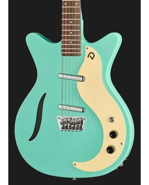 Danelectro 59 Vintage 12 String Dark Aqua, yksityiskohta 4