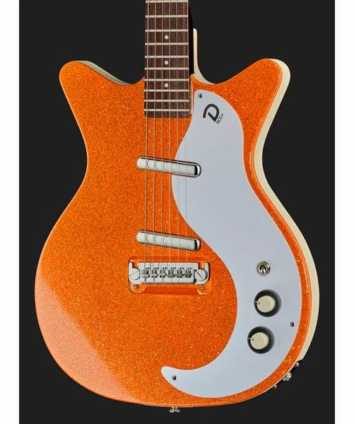 Danelectro 59M NOS+ Orange Metalflake, yksityiskohta 4
