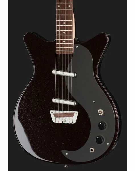 Danelectro Classic 59 Maroon Silver Glitt, yksityiskohta 4