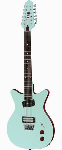 Danelectro Dan O. Cool 12 String Aqua edestä