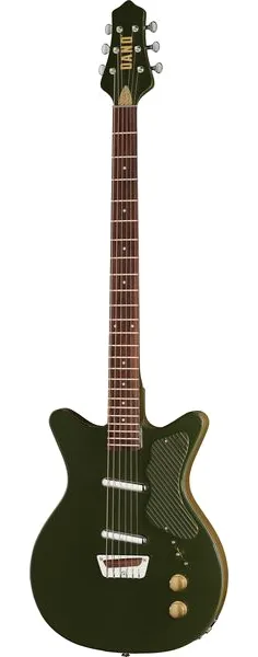 Danelectro Dan O. Cool Baritone Green edestä