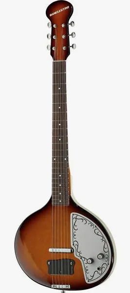 Danelectro DBS68 Reissue Baby Sitar VS edestä