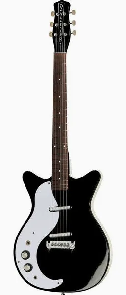 Danelectro DE 59M LH NOS+ Black edestä