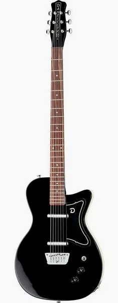 Danelectro DE56 Baritone Guitar BK edestä