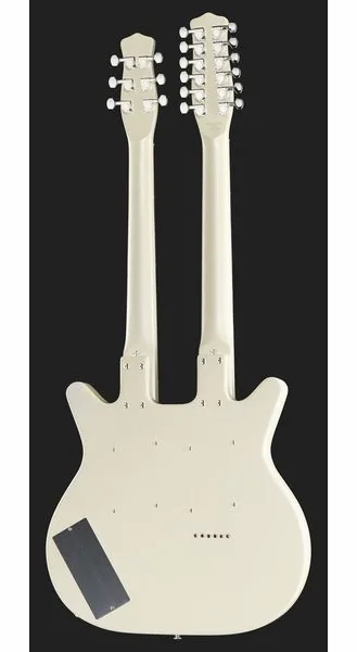 Danelectro Doubleneck 612 White, yksityiskohta 3