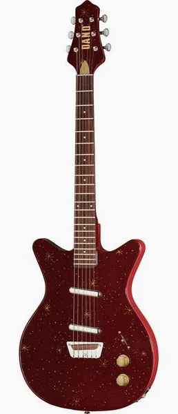 Danelectro Golden 1950's Maroon edestä