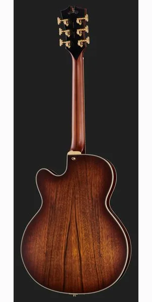 DAngelico Deluxe 59 Satin Brown Burst, yksityiskohta 3