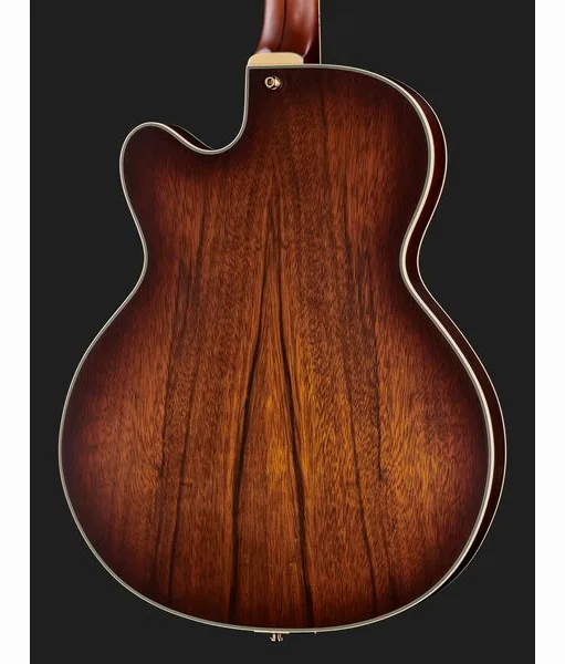 DAngelico Deluxe 59 Satin Brown Burst, yksityiskohta 5
