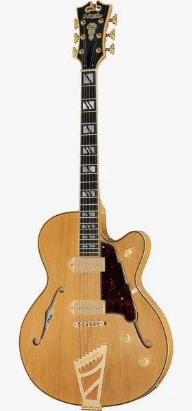 DAngelico Deluxe 59 Satin Honey edestä