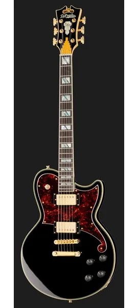 DAngelico Deluxe Atlantic Solid Black, yksityiskohta 2
