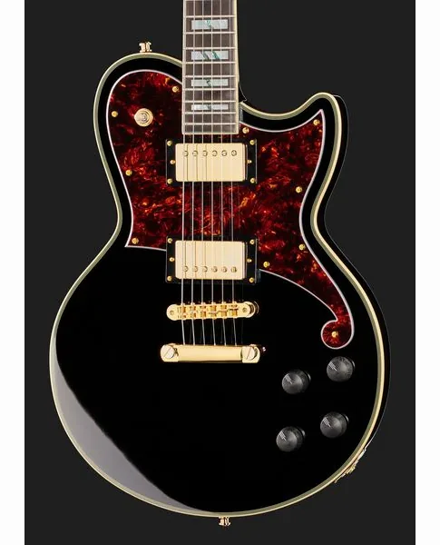 DAngelico Deluxe Atlantic Solid Black, yksityiskohta 4