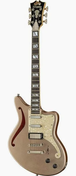 DAngelico Deluxe Bedford SH Desert Gold edestä