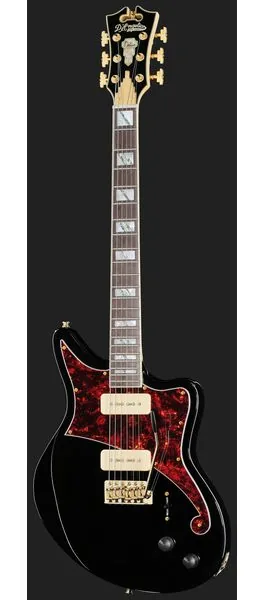 DAngelico Deluxe Bedford Solid Black, yksityiskohta 2