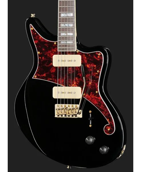 DAngelico Deluxe Bedford Solid Black, yksityiskohta 4