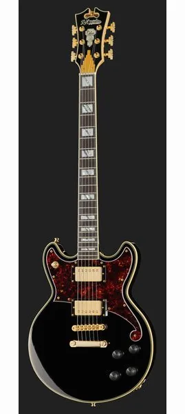 DAngelico Deluxe Brighton Solid Black, yksityiskohta 2