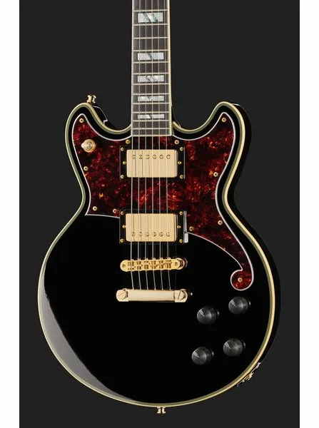 DAngelico Deluxe Brighton Solid Black, yksityiskohta 4