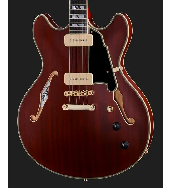 DAngelico Deluxe DC Satin Trans Wine, yksityiskohta 4