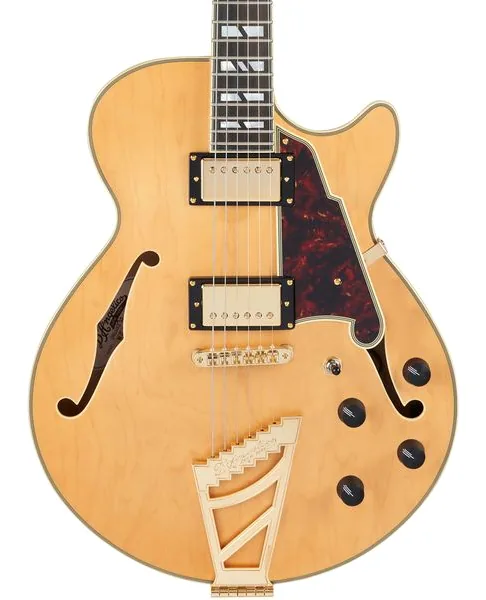 DAngelico Deluxe SS Satin Honey, yksityiskohta 4