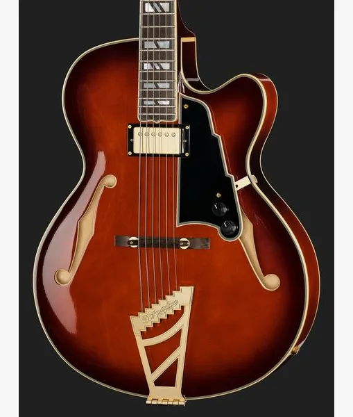DAngelico Excel 16 Amaretto Burst, yksityiskohta 4
