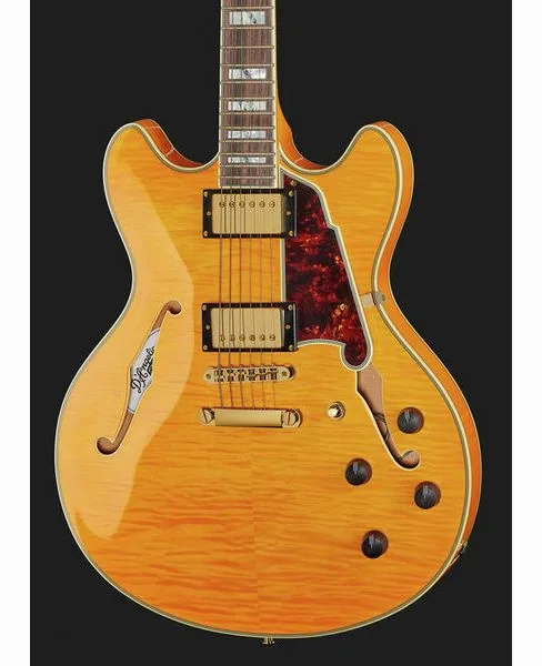 DAngelico Excel DC Vintage Natural, yksityiskohta 4