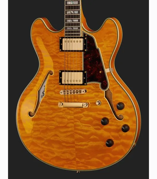 DAngelico Excel DC XT Vintage Nat Quilt, yksityiskohta 4