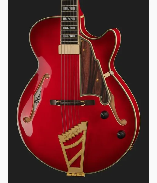 DAngelico Excel SS Soho Dark Cherry Burs, yksityiskohta 4