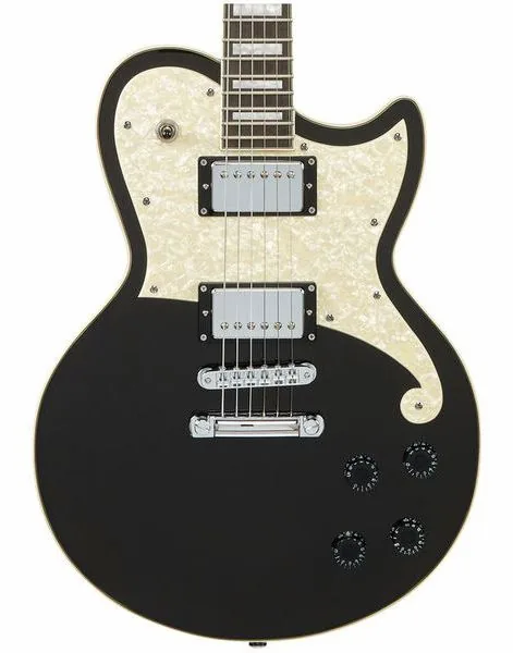 DAngelico Premier Atlantic Black Flake, yksityiskohta 4