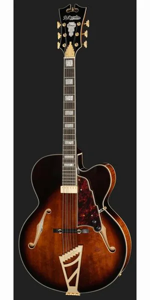 DAngelico Premier EXL1 Brown Burst, yksityiskohta 2