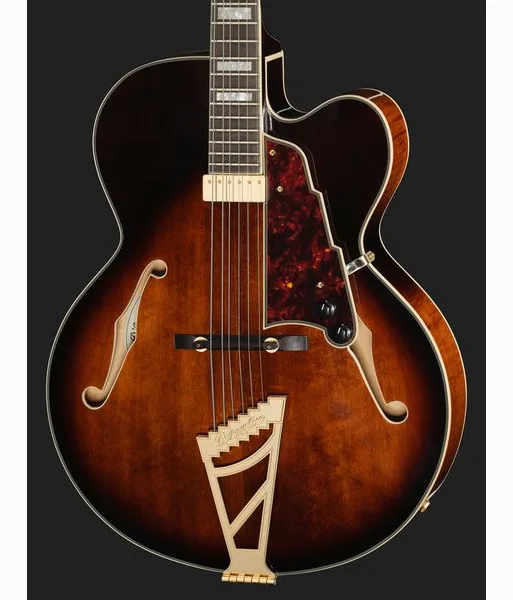 DAngelico Premier EXL1 Brown Burst, yksityiskohta 4