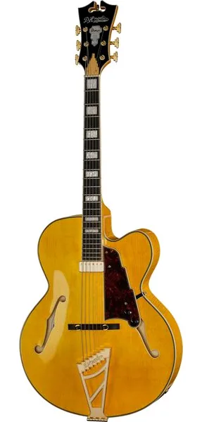 DAngelico Premier EXL1 Honey Blonde edestä