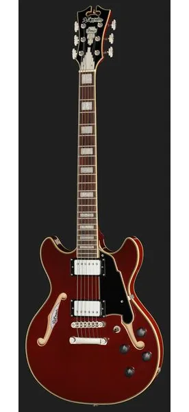 DAngelico Premier Mini DC Burnt Red, yksityiskohta 2