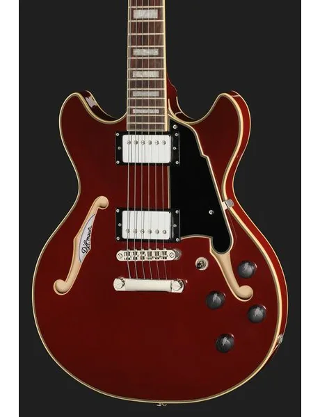 DAngelico Premier Mini DC Burnt Red, yksityiskohta 4
