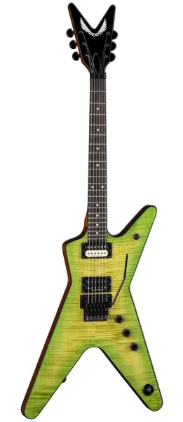 Dean Guitars ML 79 Fld Flame Top Dunc Slime edestä