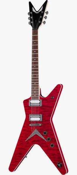 Dean Guitars MLX Quilt Maple Scary Cherry edestä