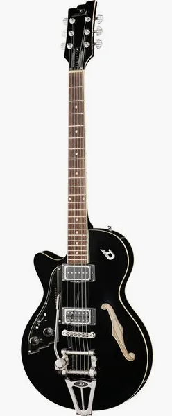 Duesenberg Starplayer TV Deep Black LH edestä