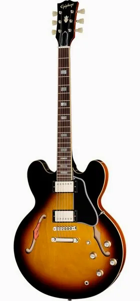 Epiphone 1962 ES-335 Reissue Vintage Bu edestä