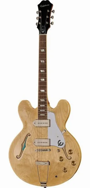 Epiphone Casino Natural w/ Epi Pro P90 edestä