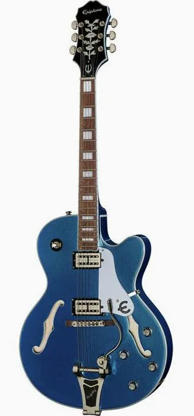Epiphone Emperor Swingster Delta Blue edestä