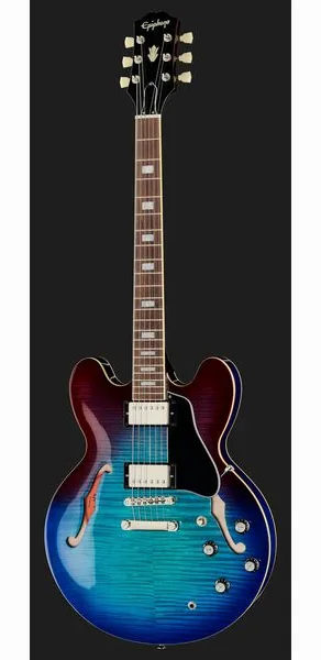 Epiphone ES-335 Figured Blueberry Burst, yksityiskohta 2