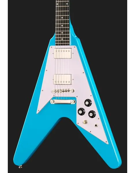 Epiphone Flying V 70s Maui Blue, yksityiskohta 4