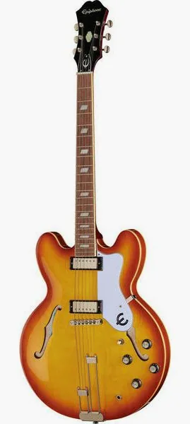 Epiphone Riviera Royal Tan edestä