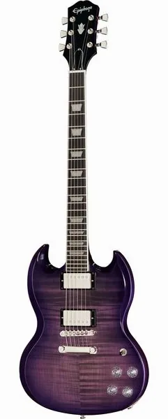 Epiphone SG Modern Figured Purple Burst edestä