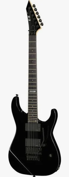 ESP E-II M-II Neck Thru BLK edestä