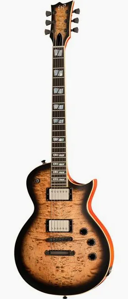 ESP Eclipse USA ST Black SB edestä