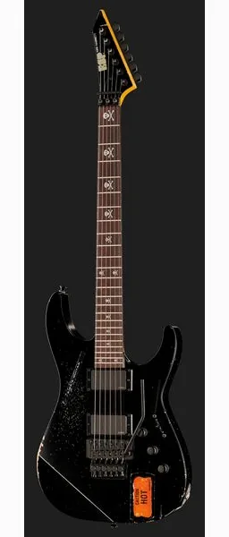 ESP KH-2 Vintage Distressed Black, yksityiskohta 2