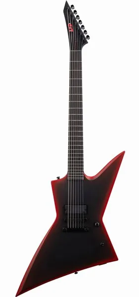 ESP LTD EXL-7B Black Metal II edestä