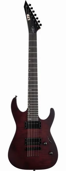 ESP LTD M-207B DX Crimson Satin edestä